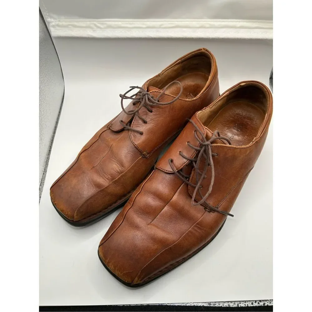 Rockport Trutech Mens 11 M Brown Leather Oxfords Dress Shoes